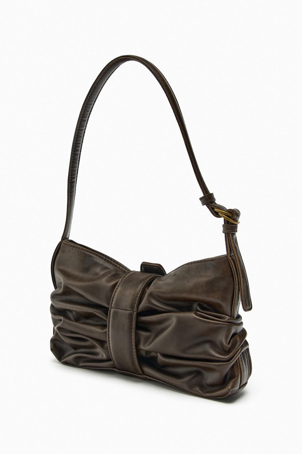 Women's fashionable and versatile armpit bag with buckle decoration shoulder bag